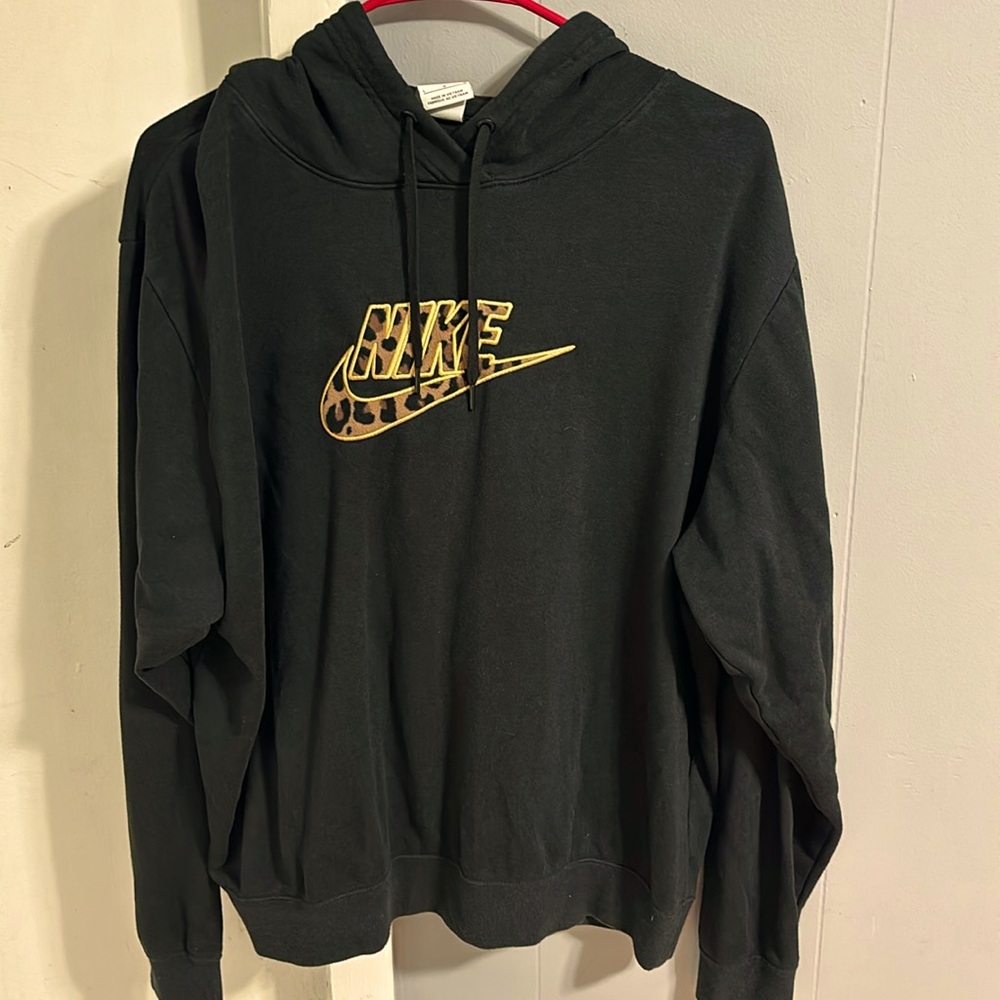 Nike cheetah print hoodie